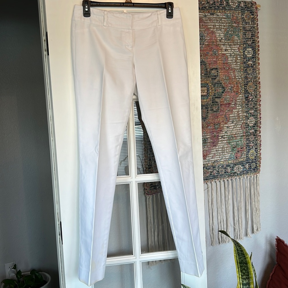 TALL The Limited Brand Drew Fit Pant White Sz 8 LONG‼️